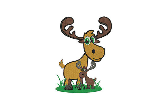 Adult Baby Moose Elk