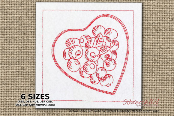 Blueberries in Heart Box