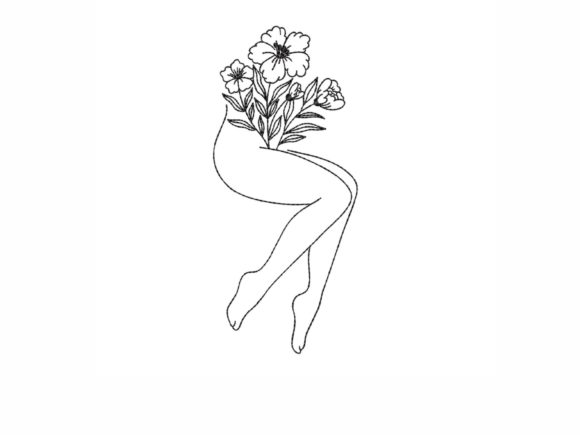 Floral Legs for Your Embroidery Collection