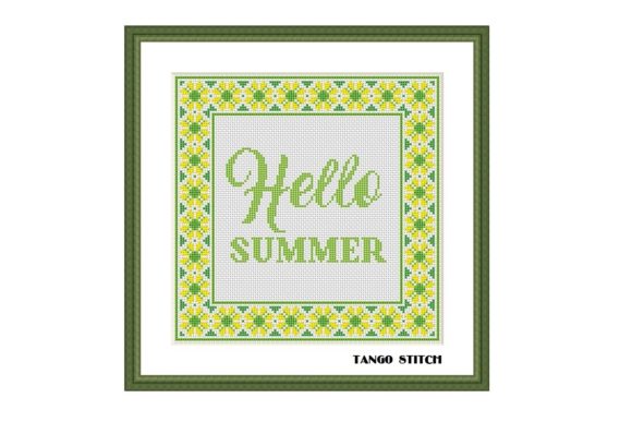 Hello Summer Green Ornament