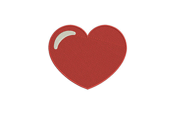 Shiny Red Heart Love