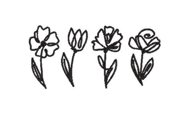 Single Line Flower Art Review